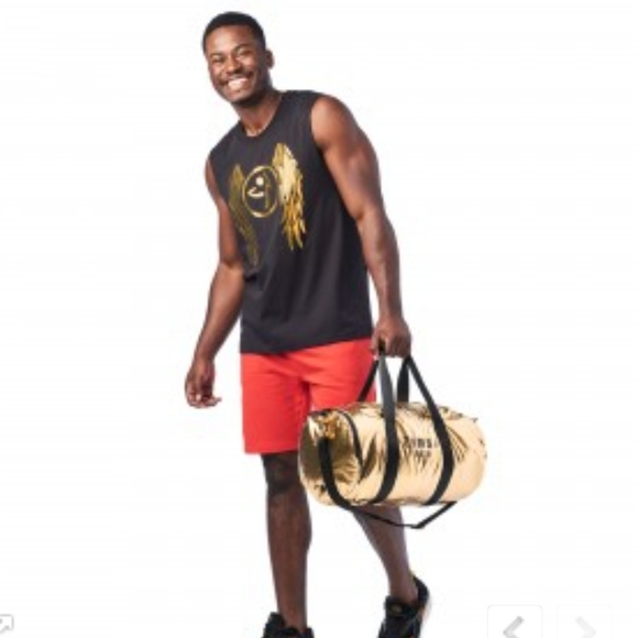 Zumba Fitness Zumba Dance 2020 League Metallic Gold Duffel Bag - Picture 6 of 16